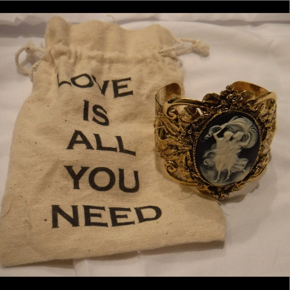 Victorian style cuff bracelet